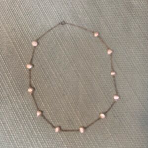 Genuine Freshwater Pearl Necklace 16” Diameter